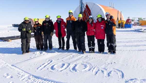 100 metres of sediment core!